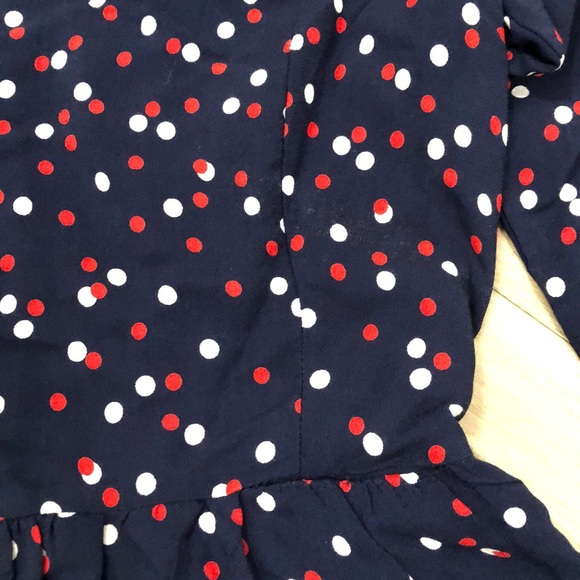 Ruffle hem polka dot top - Picture 11 of 12